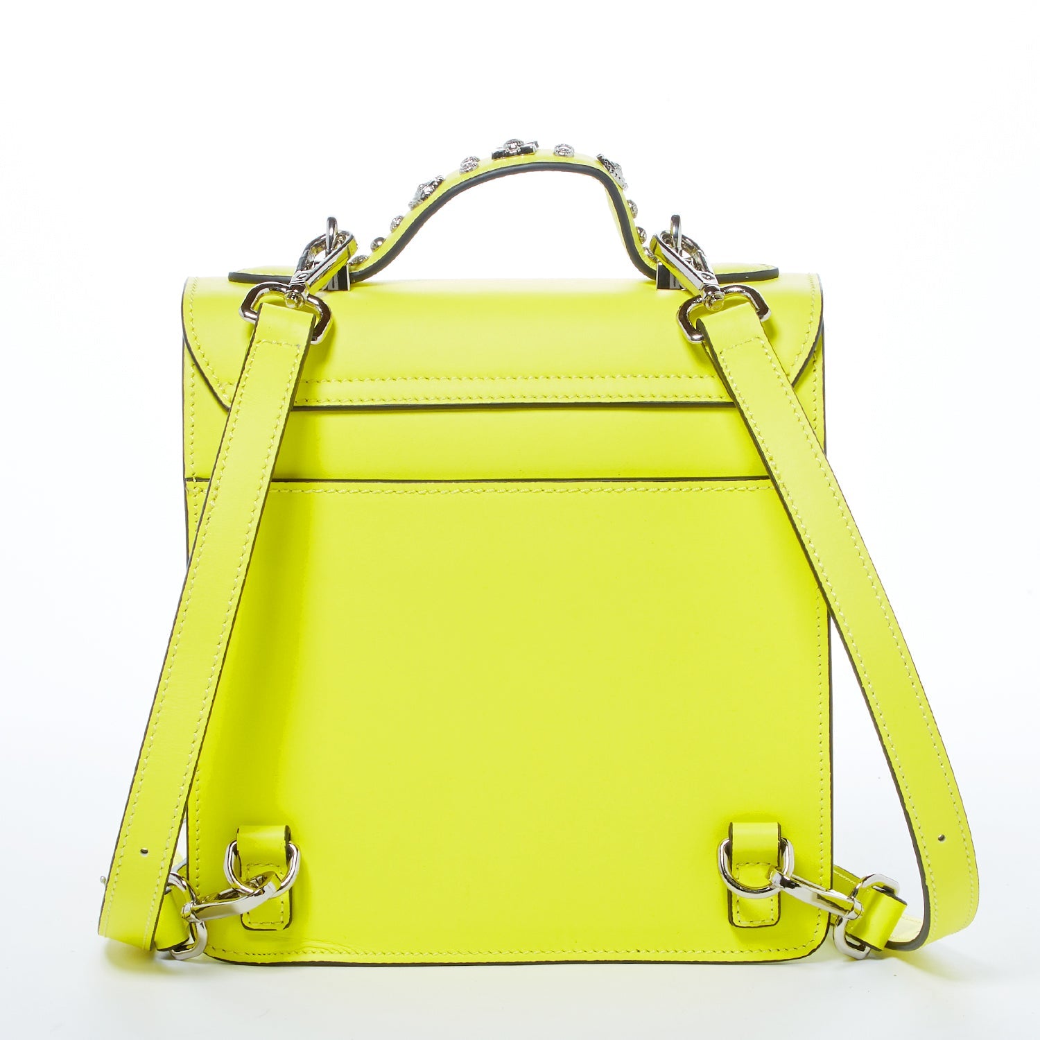 SUSU The Hollywood Backpack Purse Leather Yellow