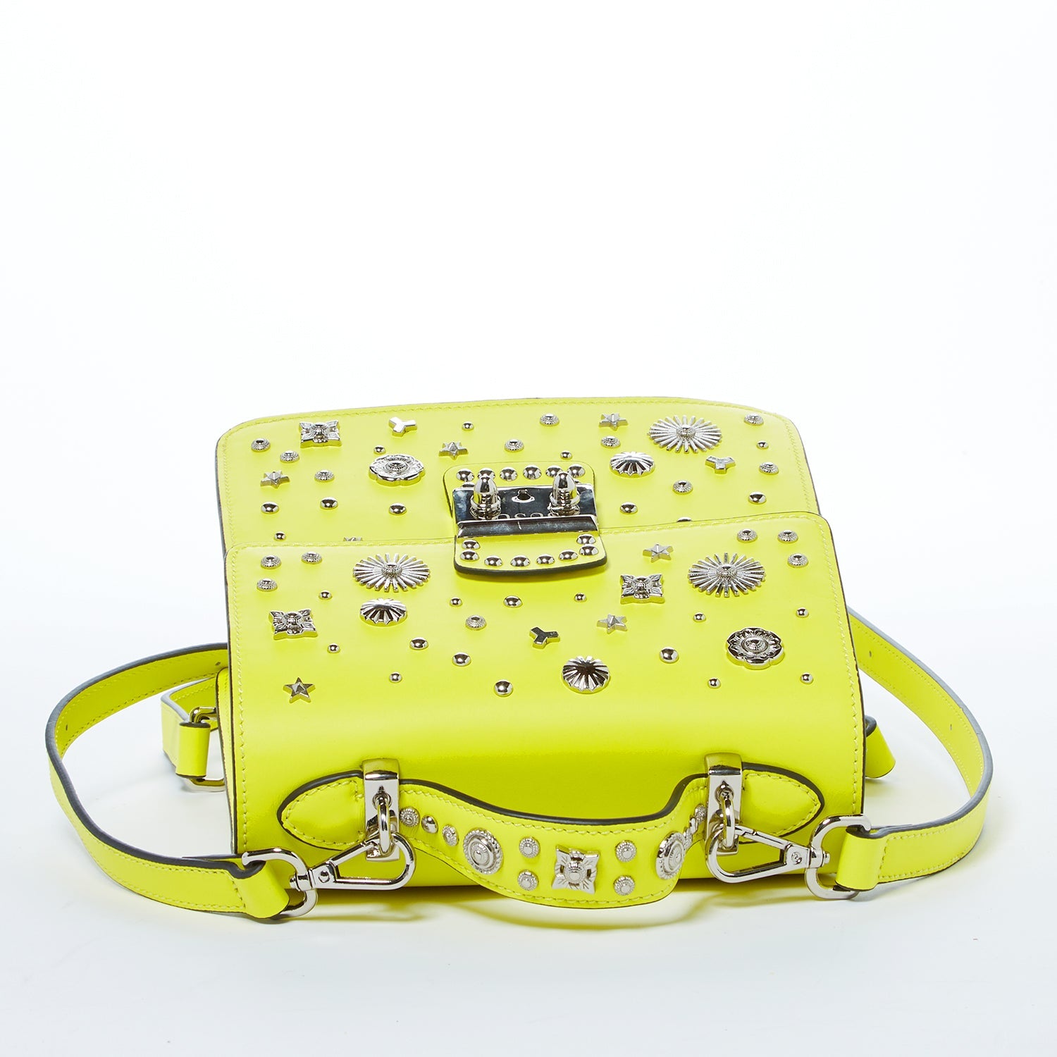 SUSU The Hollywood Backpack Purse Leather Yellow