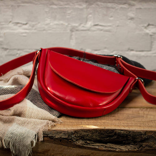 Load image into Gallery viewer, Red Leather Crossbody Bag Women, Red Leather Crossbody Purse Women,
