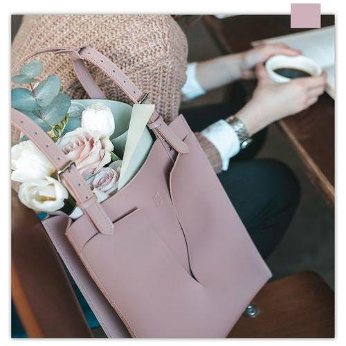 Marta Real Leather Handbag - Beautiful and Elegant Light Pink Weekender Bag