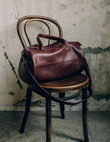 Leather Gym Bag, Leather Duffel Bag, Leather Sports Bag for Men