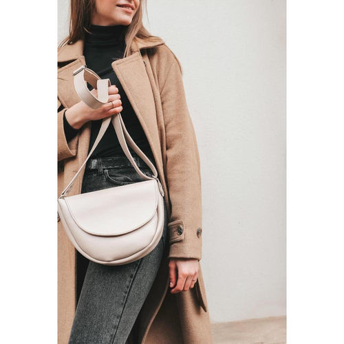 Load image into Gallery viewer, Leather Crossbody Bag Women, Beige Leather Bag, Beige Small bag,
