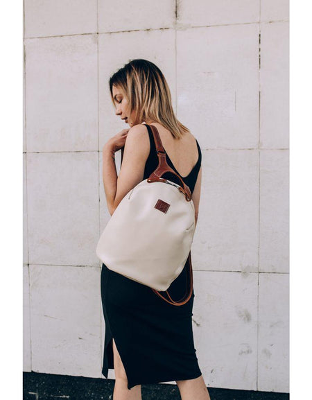 Leather Bag Backpack, Leather Backpack with Straps Women, Black