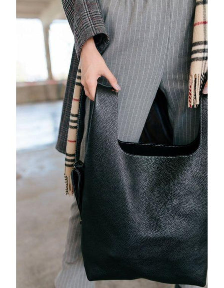 Luxurious Real Leather Handbag - Elegant Soft Shopper Bag for Women