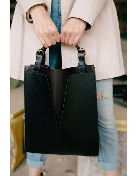 Work Laptop Tote, Zipper Shoulder Bag, Minimalist Lunch Bag