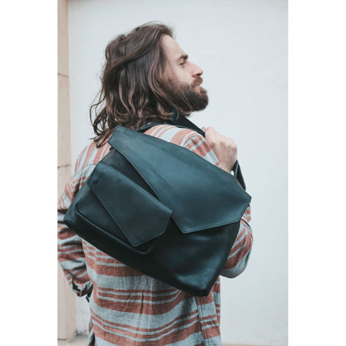 Load image into Gallery viewer, Large Top Handle Leather Bag, Rieltor Gift for Men, Leather Satchel
