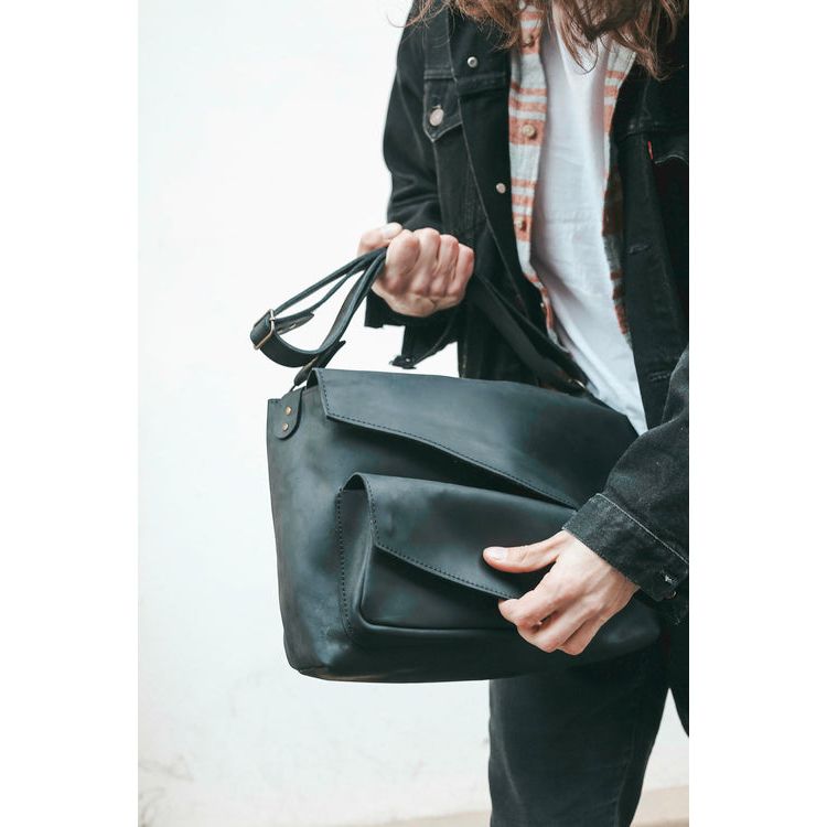 Large Top Handle Leather Bag, Rieltor Gift for Men, Leather Satchel