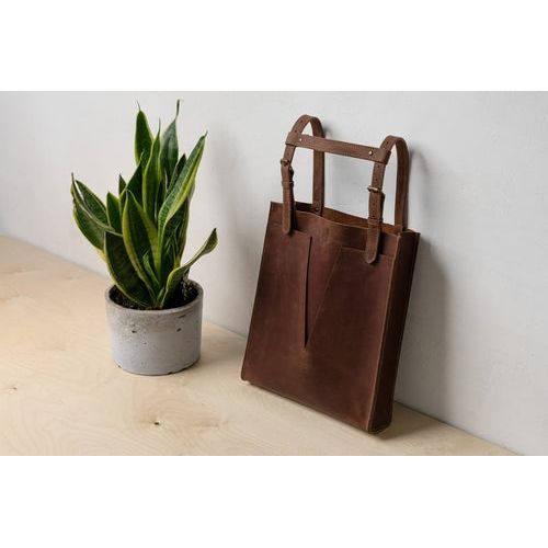 Red Leather Bag Women, Personalized Tote Bag For Women, Genuine