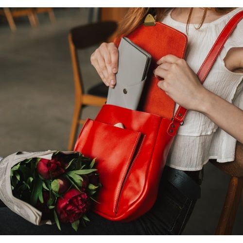 Personalized Leather Crossbody Bag for Women, 3rd Leather Anniversary