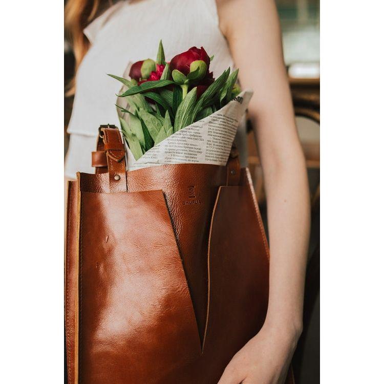 Designer Real Leather Handbag - Personalized Soft Tote