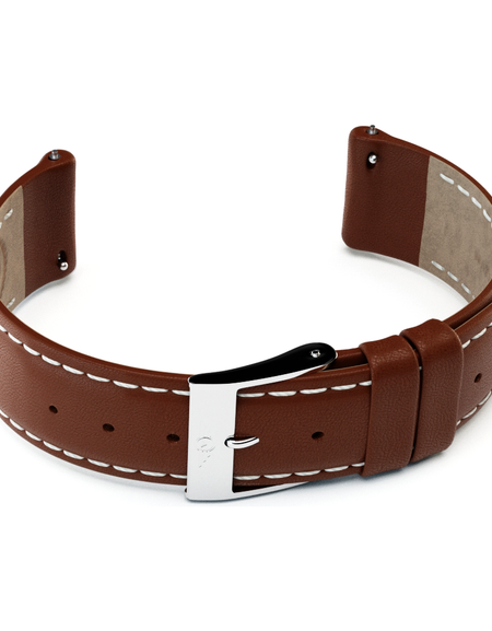 Chestnut Leather - Silver Gloss