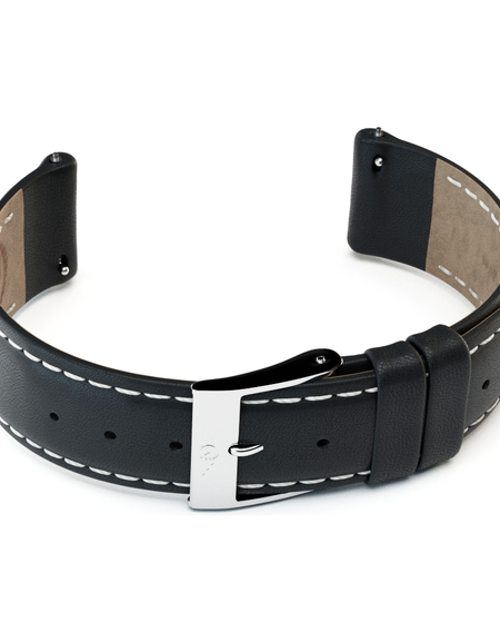 Black Leather - Silver Gloss