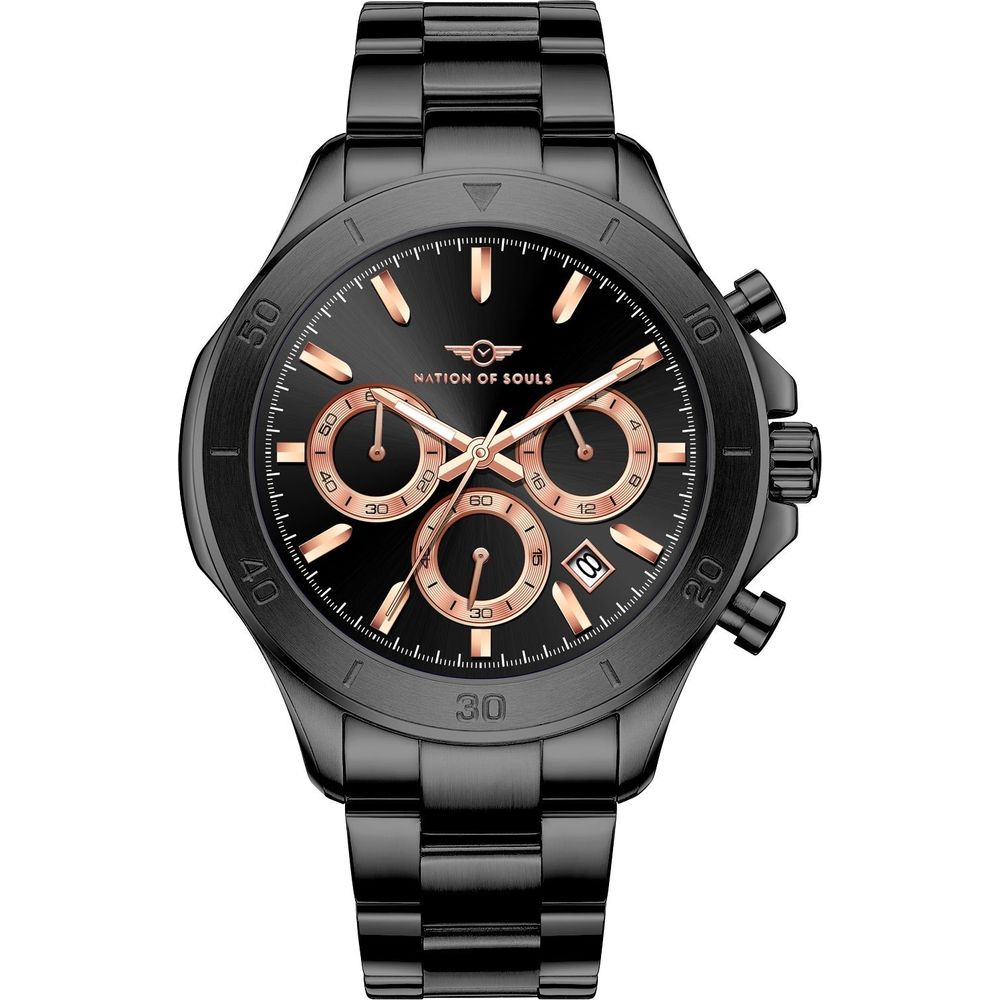 Chronograph One | Black - Rose Gold