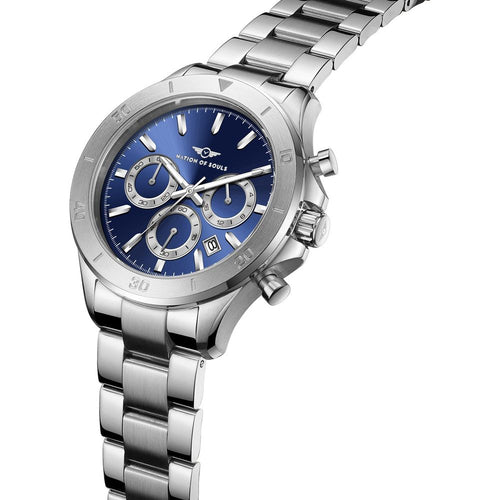 Load image into Gallery viewer, Chronograph One | Silver - Lapis Blue
