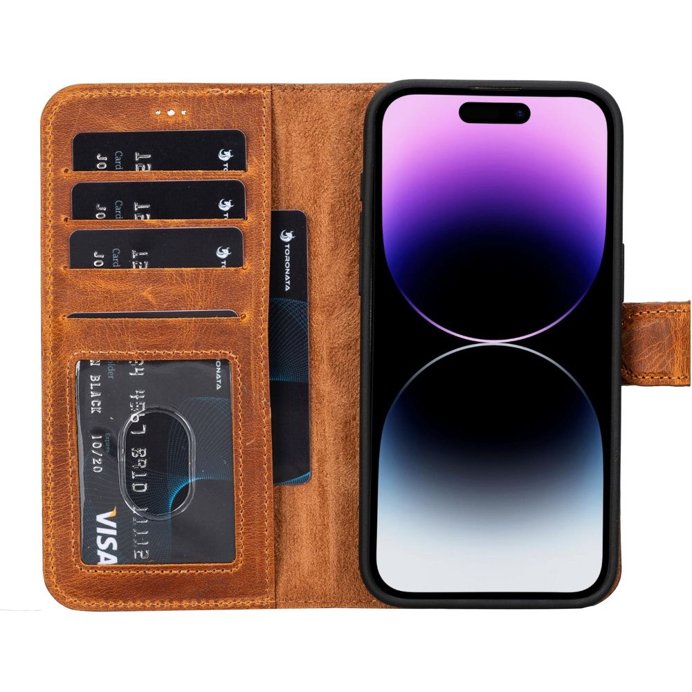 Casper Leather iPhone 15 Series Wallet Case-13