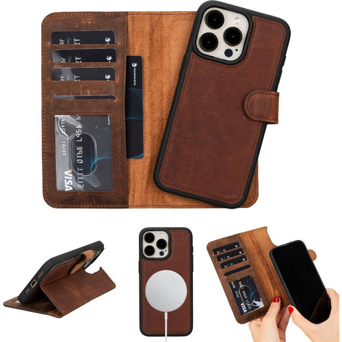 Load image into Gallery viewer, Casper Leather iPhone 15 Series Wallet Case-41
