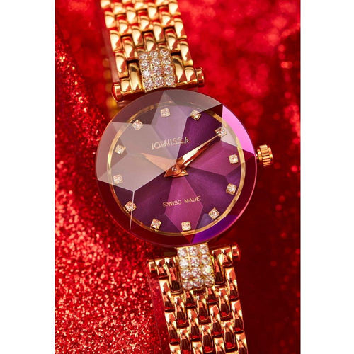 Load image into Gallery viewer, Facet Strass Swiss Ladies Watch J5.631.S
