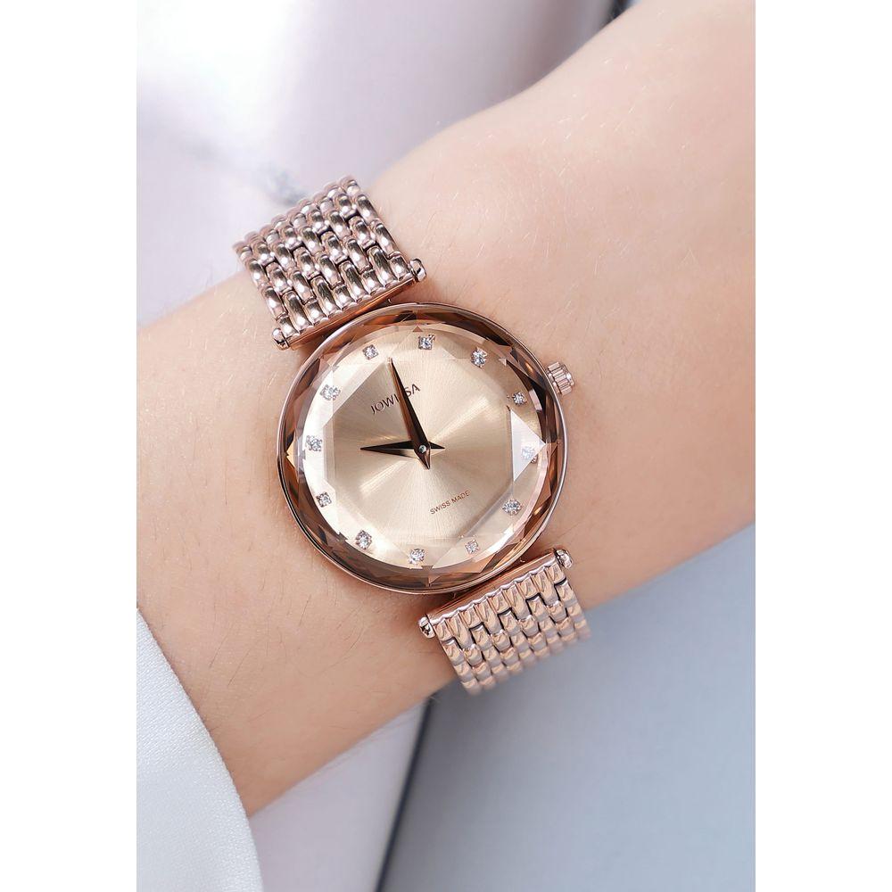 Facet Brilliant Swiss Ladies Watch J5.845.M - A Timeless Elegance in Rose Gold