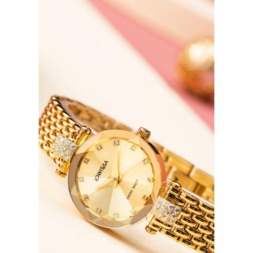 Load image into Gallery viewer, Facet Strass Swiss Ladies Watch J5.629.S
