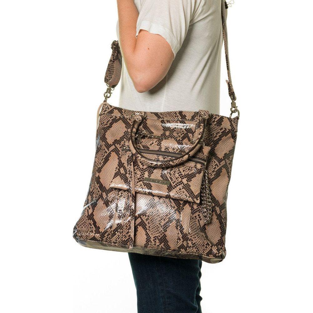 Python Tote with Detachable Mini