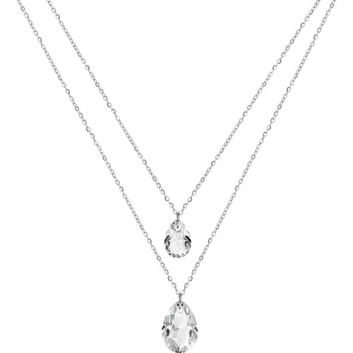 Load image into Gallery viewer, Facet Pear Pendant Necklace JS.0045-0
