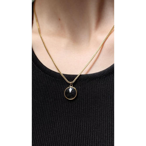 Load image into Gallery viewer, Facet Pendant Necklace JS.0008-2
