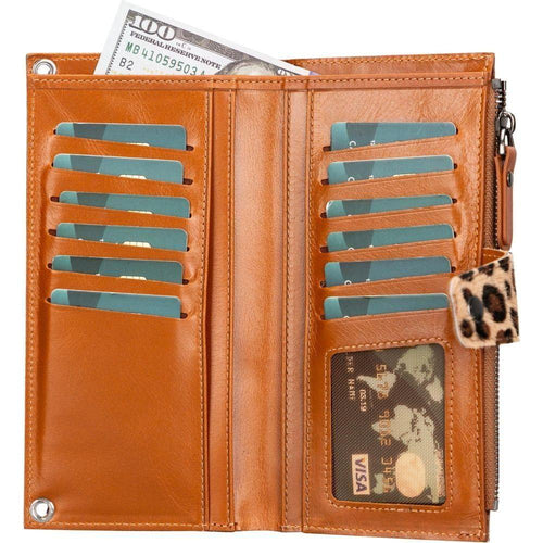 Load image into Gallery viewer, Kaycee Leather Women&#39;s Cell Phone Wallet with Strap-41
