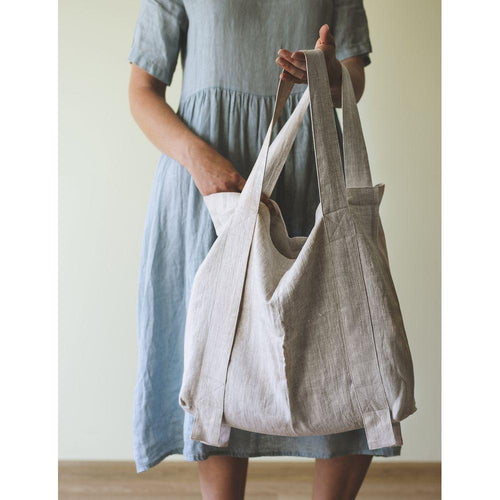 Load image into Gallery viewer, Natural Light linen canvas bag
