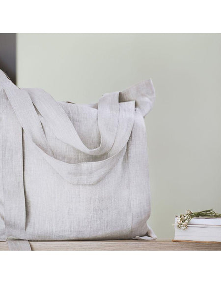 Natural Light linen canvas bag