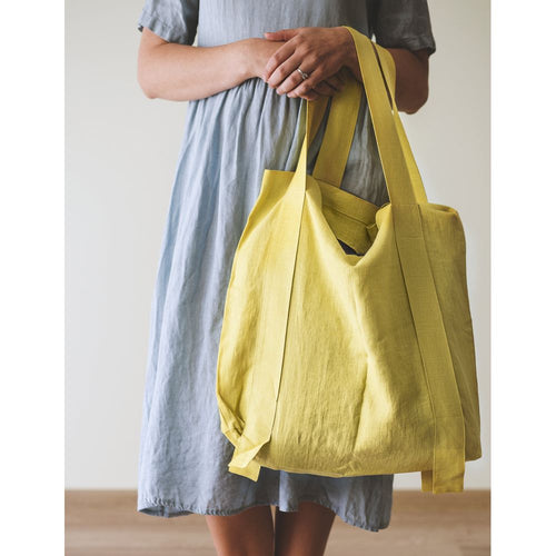 Load image into Gallery viewer, Light Grey and Grey linen canvas bag two tones
