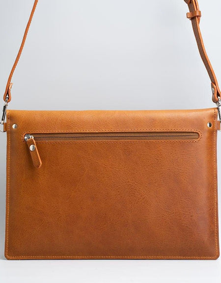 Exquisite Leather Bag for iPad with Adjustable Strap