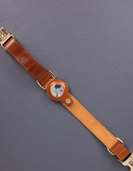 Charlotte Handcrafted Calfskin Leather Dog Collar - Compatible with AirTag-0