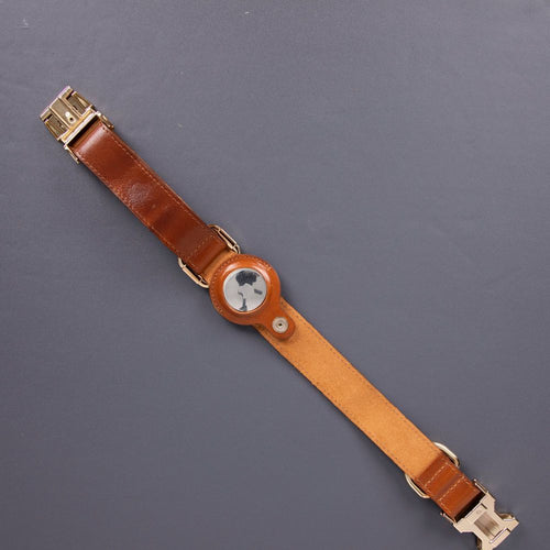 Load image into Gallery viewer, Charlotte Handcrafted Calfskin Leather Dog Collar - Compatible with AirTag-0
