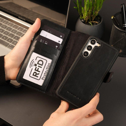 Load image into Gallery viewer, Leather Samsung Galaxy S25 Plus Wallet Case | Buffalo ( Pre-Sale )-6
