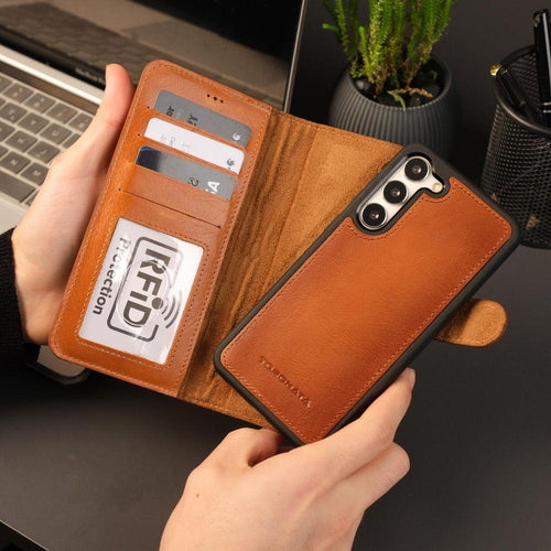 Load image into Gallery viewer, Leather Samsung Galaxy S25 Plus Wallet Case | Buffalo ( Pre-Sale )-5
