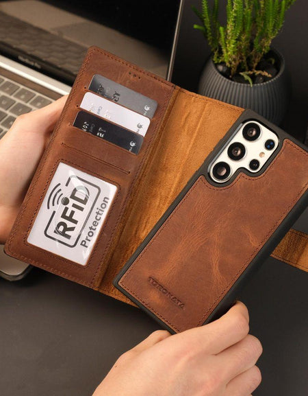 Leather Samsung Galaxy S25 Ultra Wallet Case | Buffalo ( Pre-Sale )-0