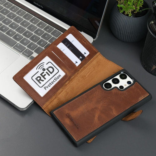 Load image into Gallery viewer, Leather Samsung Galaxy S25 Ultra Wallet Case | Buffalo ( Pre-Sale )-3
