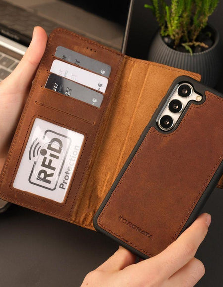 Leather Samsung Galaxy S25 Wallet Case | Buffalo ( Pre-Sale )-0