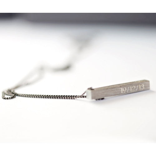 Load image into Gallery viewer, Personalised Brushed Men's Necklace
