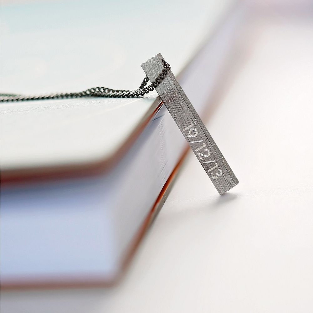 Personalised Brushed Men's Necklace