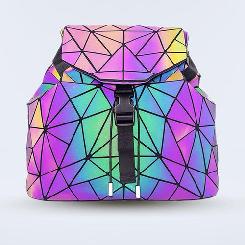 Load image into Gallery viewer, Lumination Holographic Backpack: A Luxe Companion for Every Adventure
