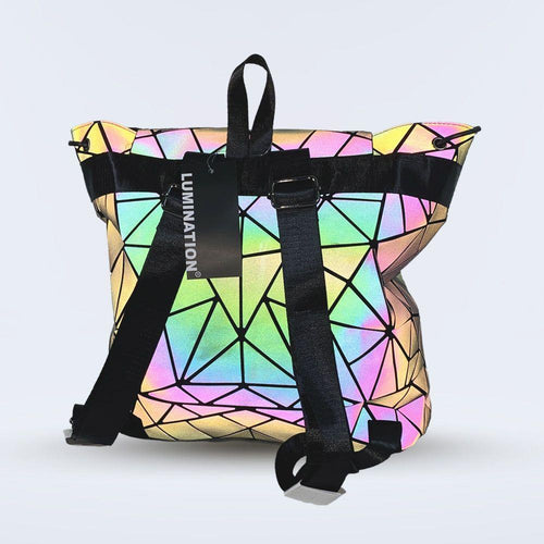 Load image into Gallery viewer, Lumination Holographic Backpack: A Luxe Companion for Every Adventure
