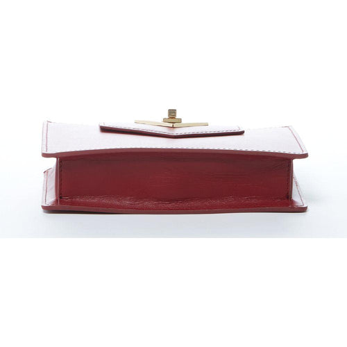 Load image into Gallery viewer, SUSU The Mary Small Crossbody Leather Wristlet in Burgundy
