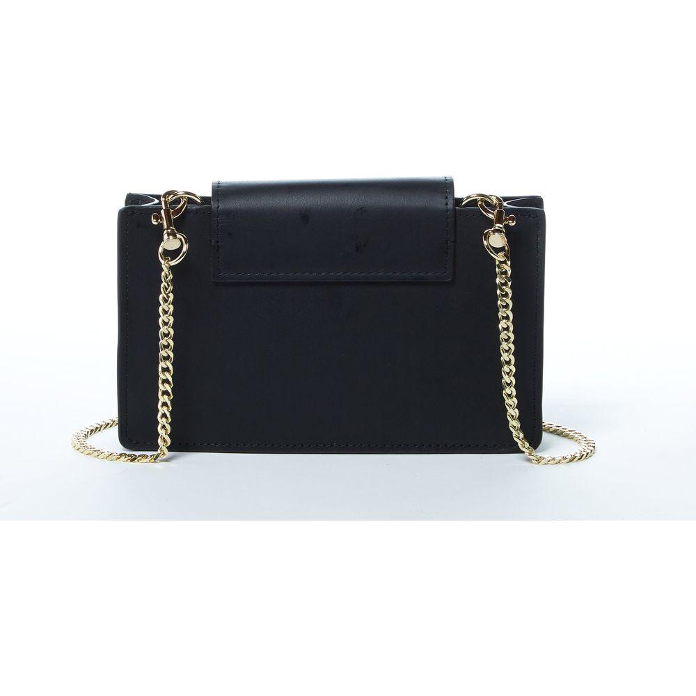 SUSU The Mary Black Small Crossbody Leather Wristlet