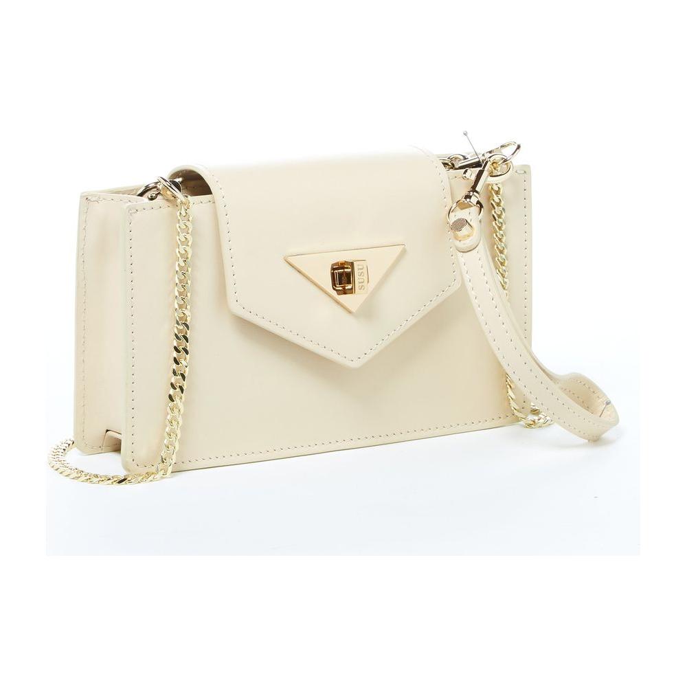 Mary Off White Mini Crossbody Bag Leather Wristlet - A Symphony of Style and Functionality