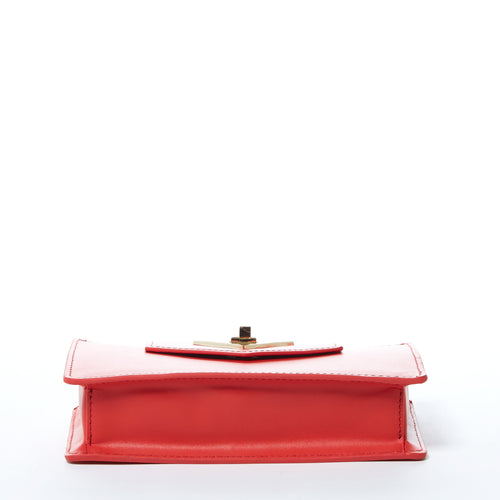 Load image into Gallery viewer, SUSU The Mary Red Purse Mini Crossbody Bag Leather Wristlet
