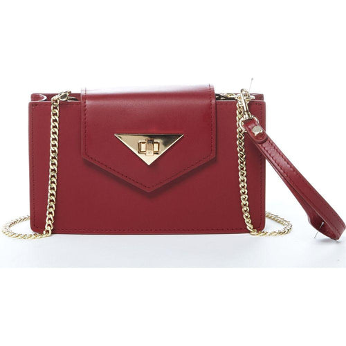 Load image into Gallery viewer, SUSU The Mary Small Crossbody Leather Wristlet in Burgundy
