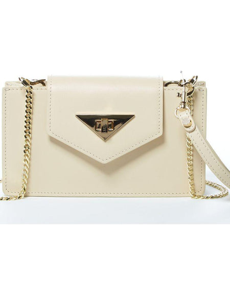 Mary Off White Mini Crossbody Bag Leather Wristlet - A Symphony of Style and Functionality