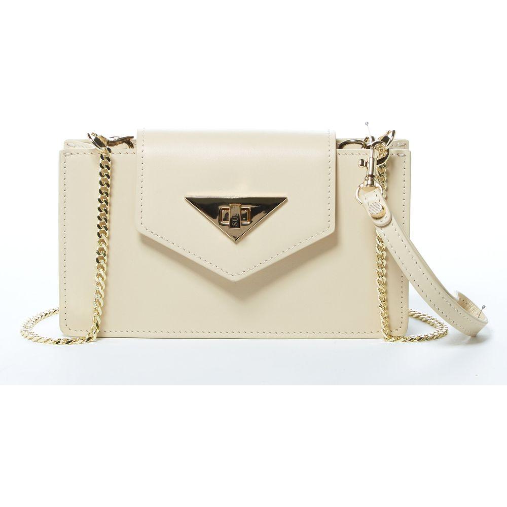 Mary Off White Mini Crossbody Bag Leather Wristlet - A Symphony of Style and Functionality