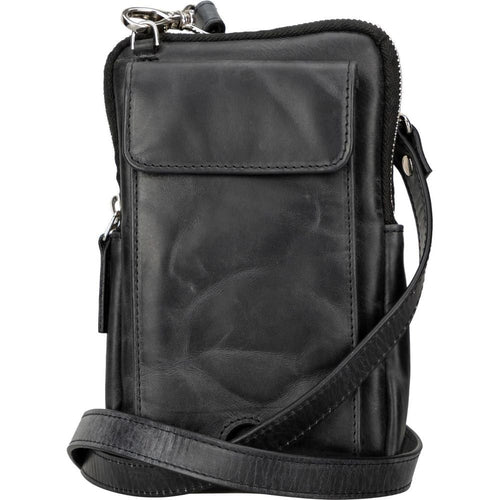 Load image into Gallery viewer, Niagara Leather Crossbody Phone Bag for Men-10
